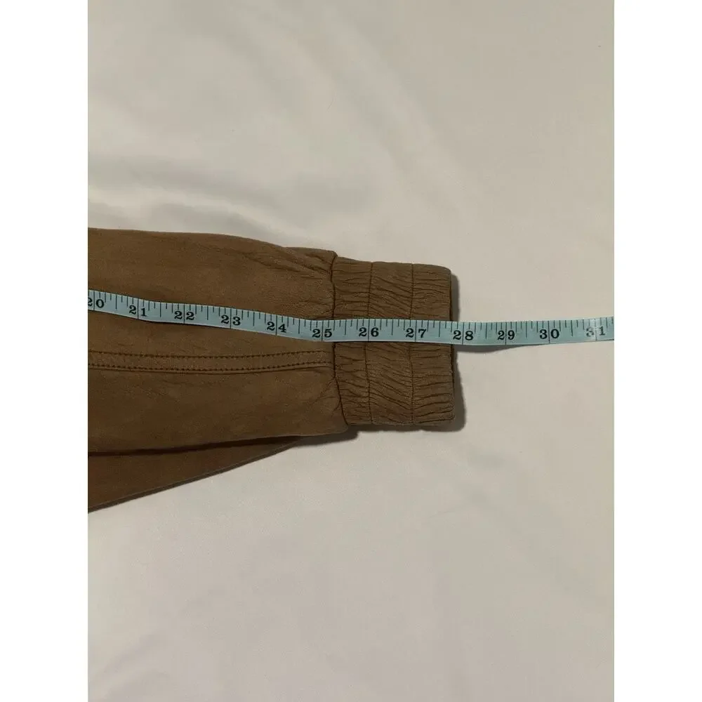 Wilson's Leather Adventure Bound Vintage 80s Bomber Jacket XS Brown Suede EUC - Picture 12 of 14